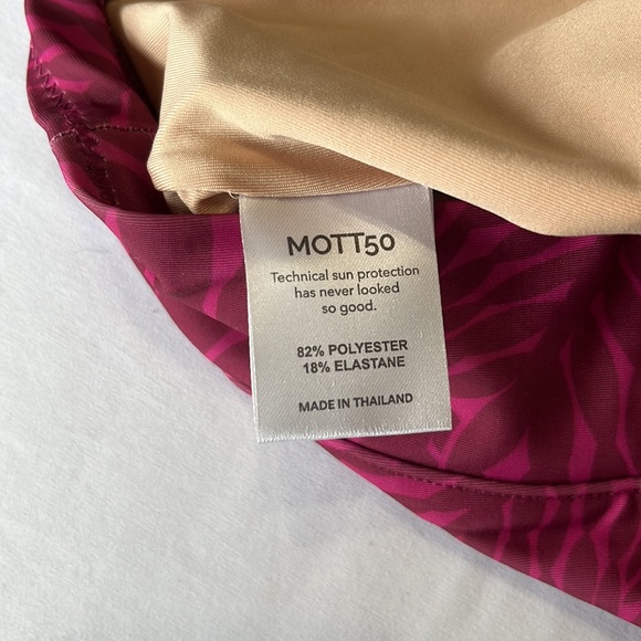 Mott 50 Joana High Rise Swim Bottom in Magenta Ocean Imprint Print - Picture 5 of 10